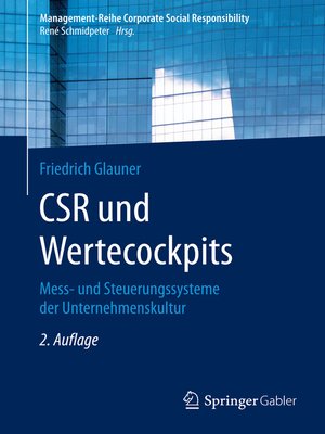 cover image of CSR und Wertecockpits